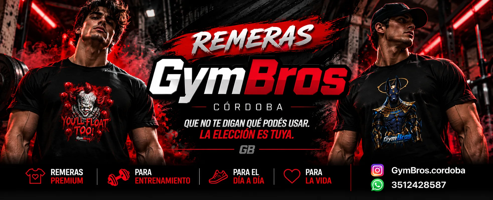 Remeras GymBros Córdoba